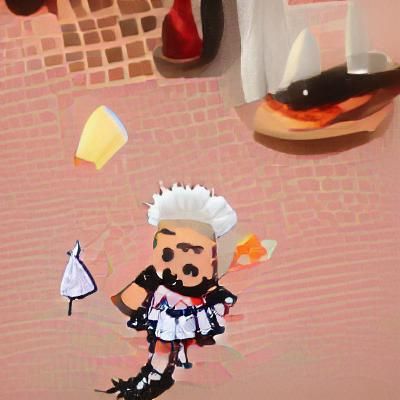 Guy Fieri as French Maid: Humorous AI Art