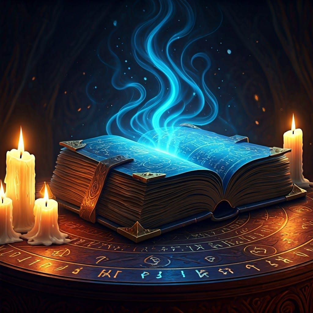 Ancient Mystic Tome Radiates Magical Aura