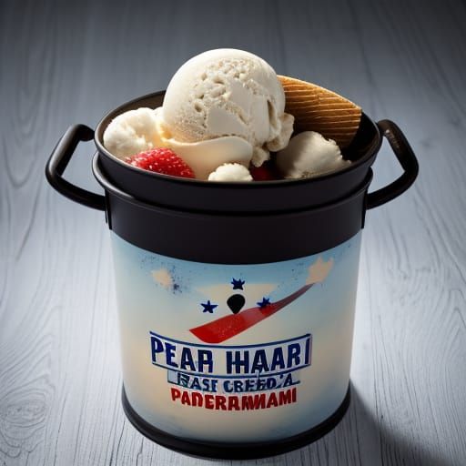 Pearl harbor commemorative ice cream pail
