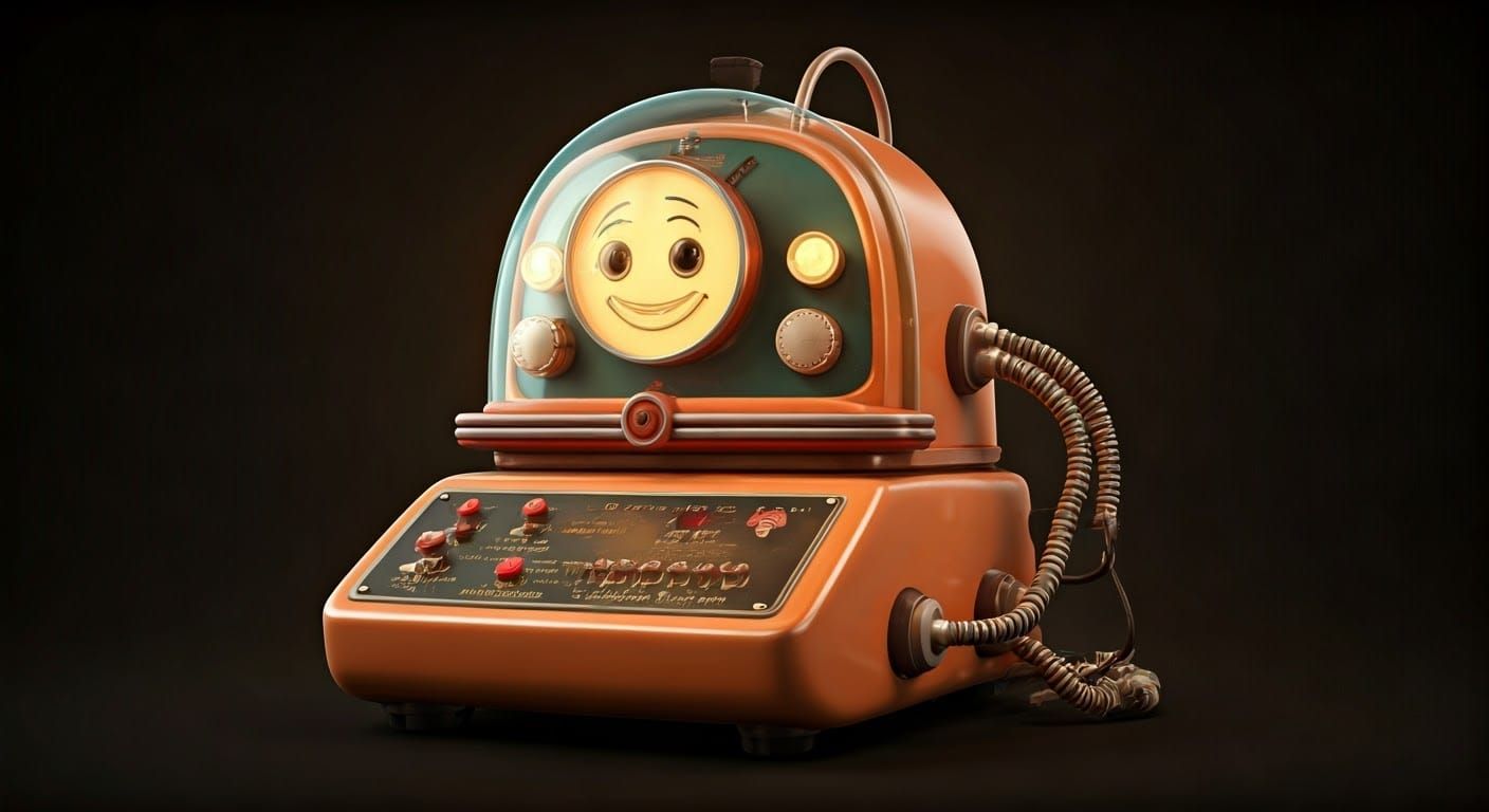 Retrofuturistic Tickling Machine in Carnival Style