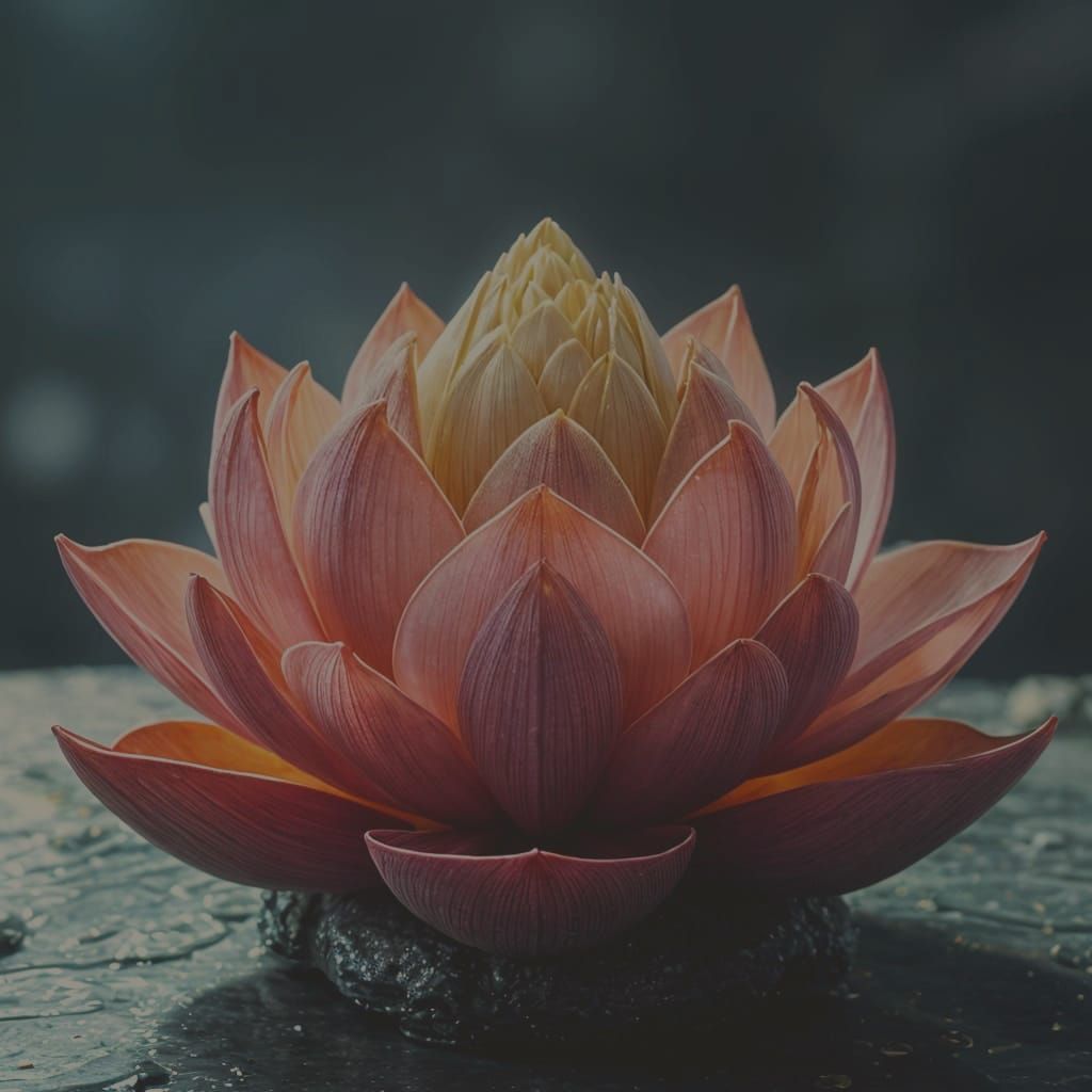 Ethereal Geode Lotus Blooms in Resplendent 8K Detail