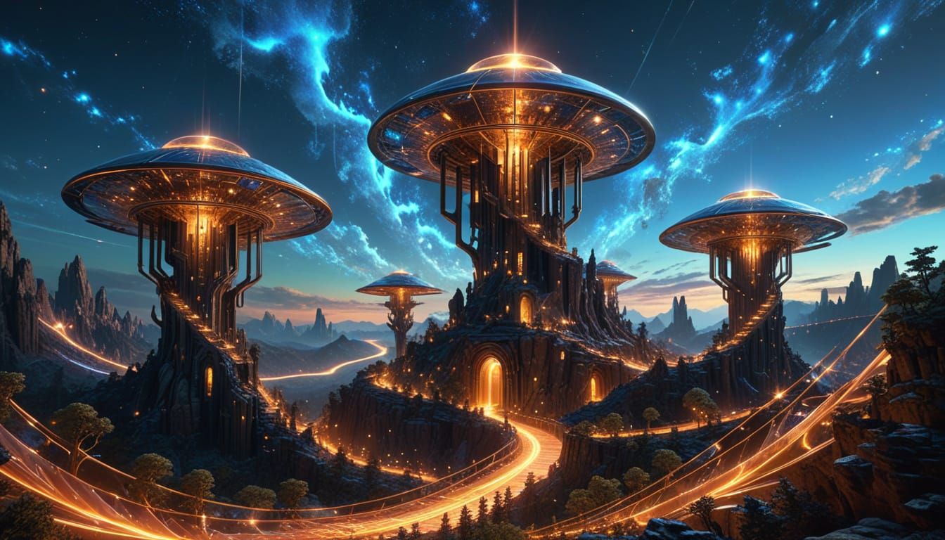 Ultra-Detailed Fractal Structure with Dynamic Lighting