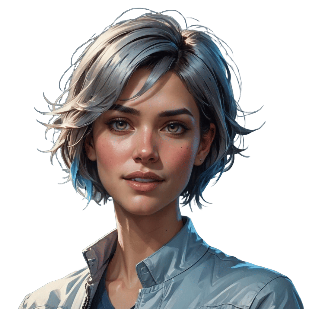 Elegant Portrait in Art Nouveau Style