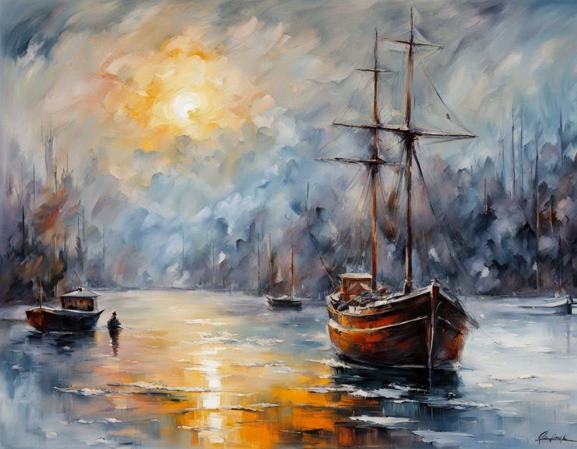 Old Sailorman Sketch with Vibrant Shadow