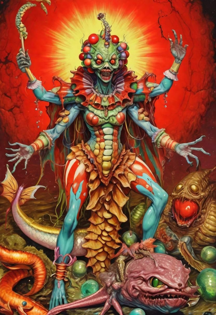 Vedic Horror: Cosmic Clown Monster