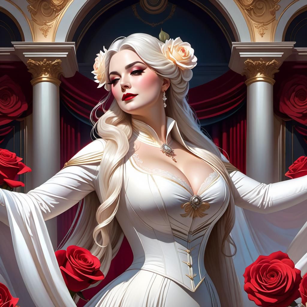 Opera Singer Receives Standing Ovation, Digital Art