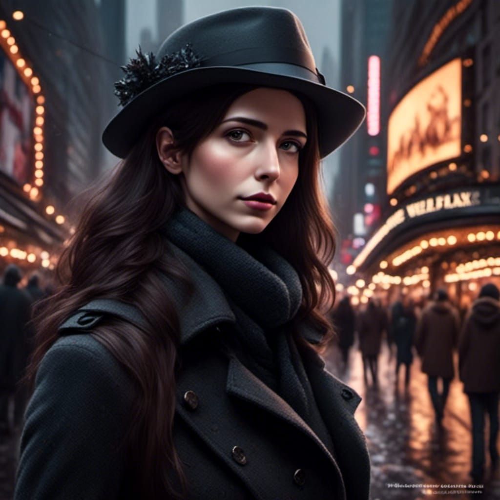 Romantic Selfie in Times Square on New Year's Eve