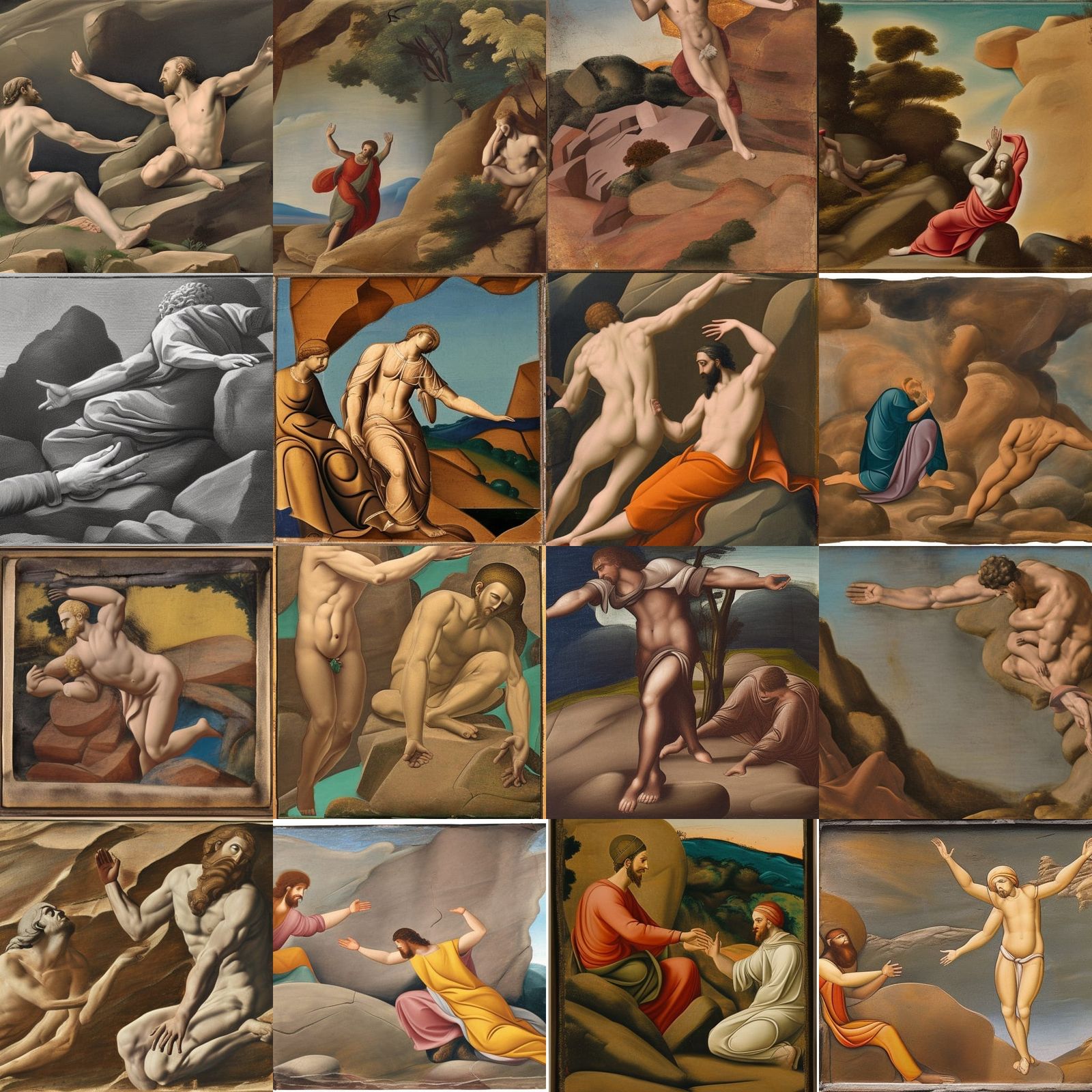 Classical Depiction of Divine Touch