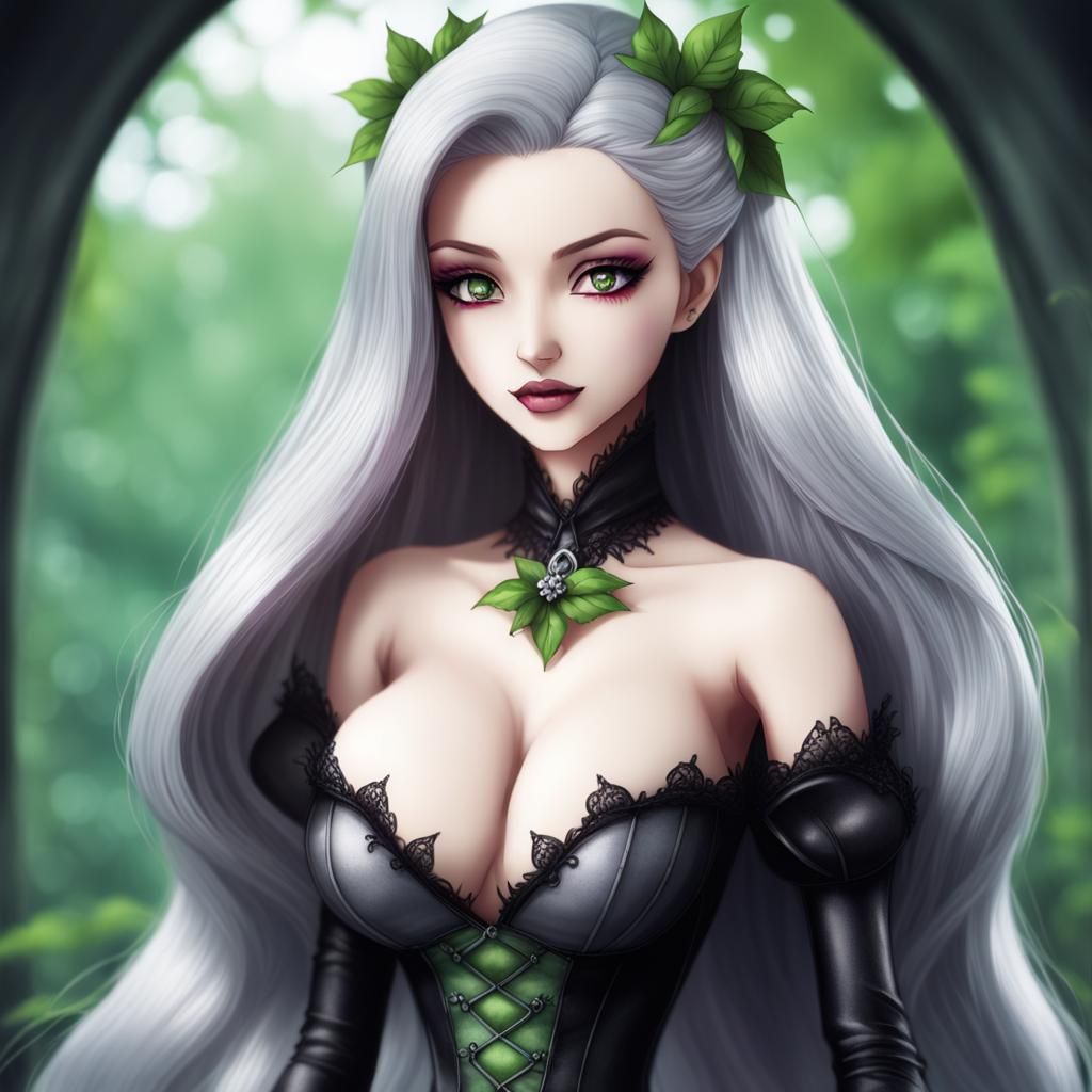 Gothic Vampire Barbie Princess in Anime Style
