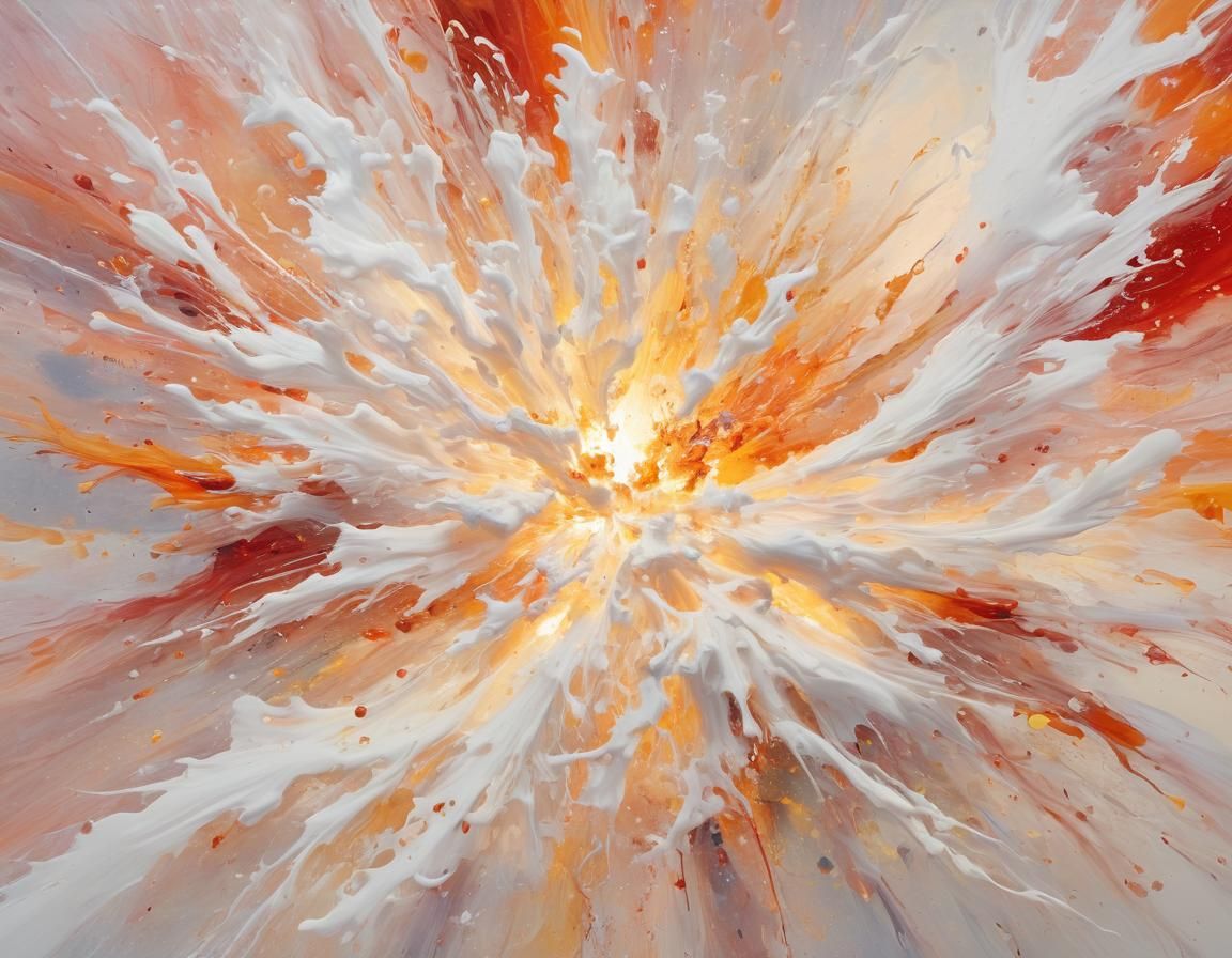 Abstract Expressionism: Radiant Energy Explosion