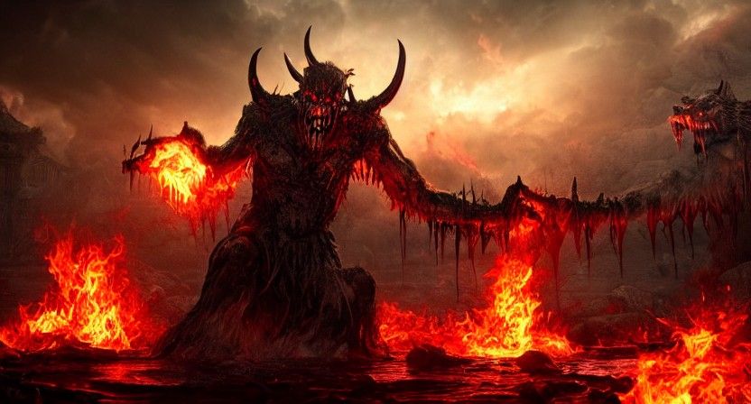 Demons Battle Gods at Hell's Gate