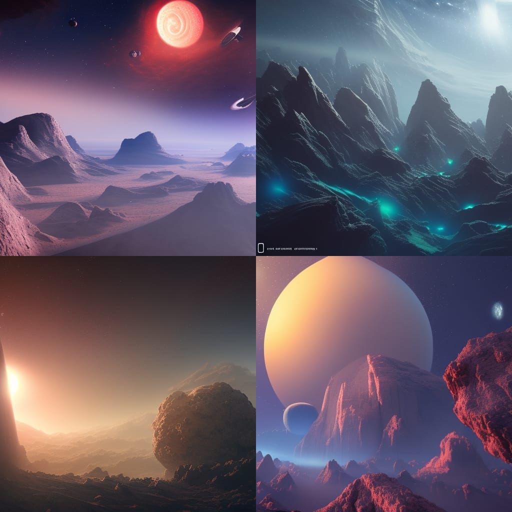 Planets and Comet in Deep Outer Space