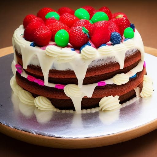 Birthday Cake in Natural Lighting