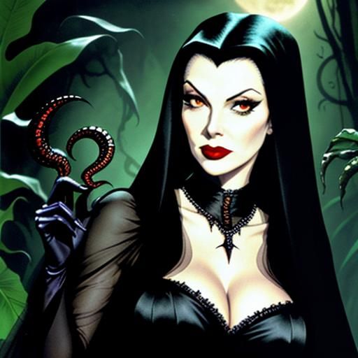 Lush Jungle Girls in Classic Film Style