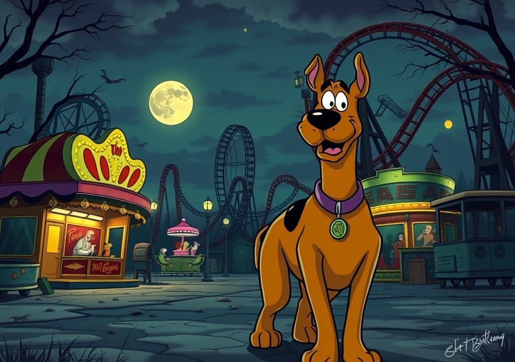 Scooby Doo in Spooky Amusement Park