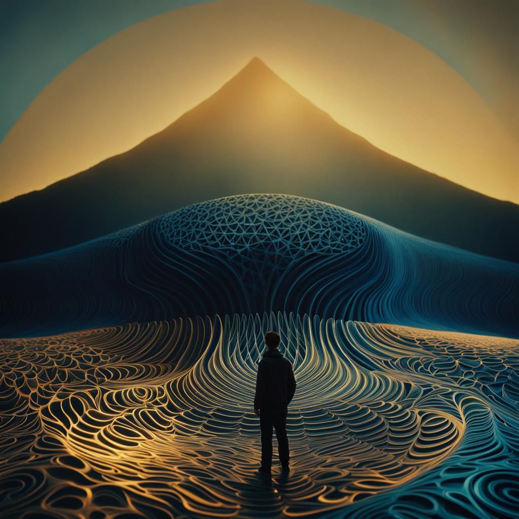 Fractal Wave: Abstract Expressionism with Zentangle