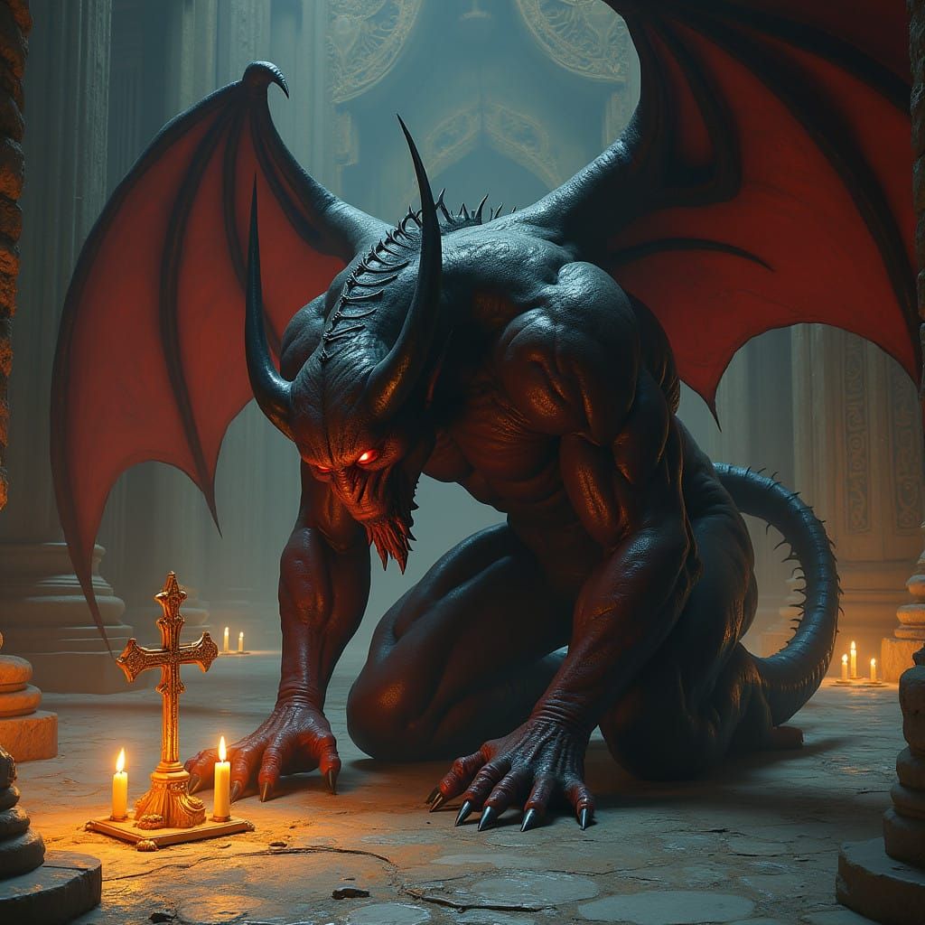 Fallen Demon Seeks Redemption in Ancient Church