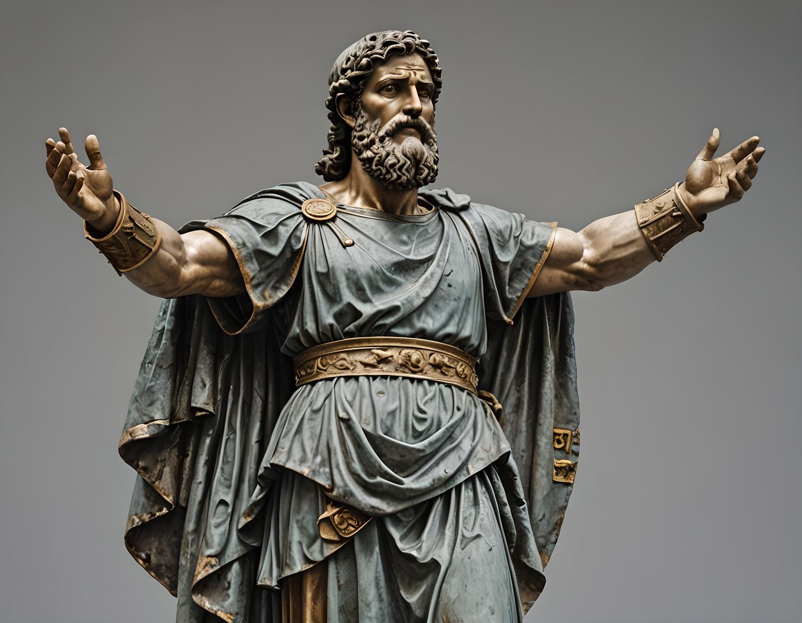Classical Roman Statue of a Strong Man