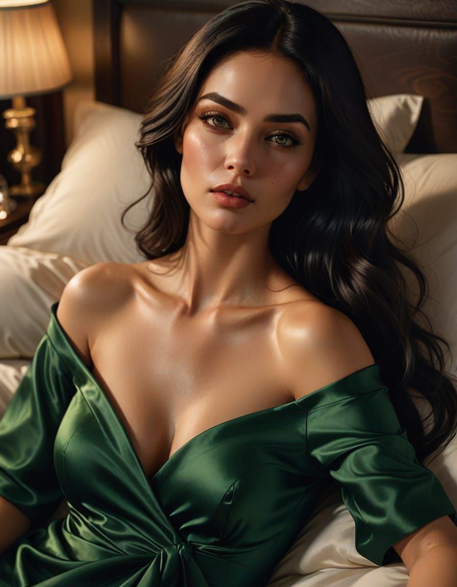 Elegant Woman in Golden Hour Light