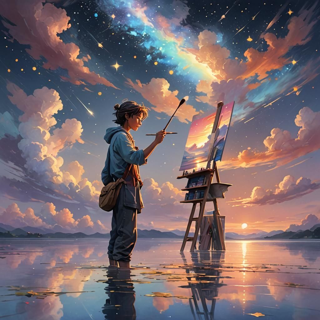 Sky Painter Captures Day to Night Transition