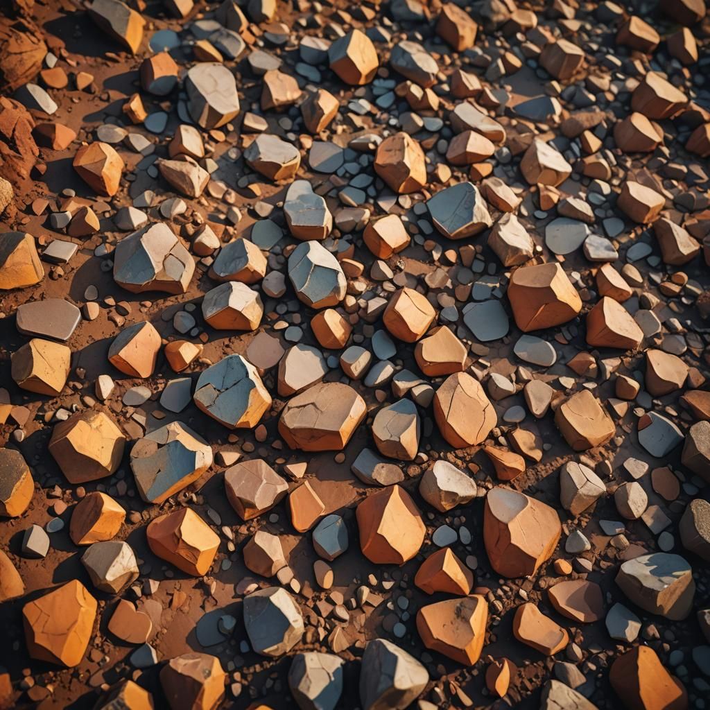 Surreal Macro Landscape with Melting Earth