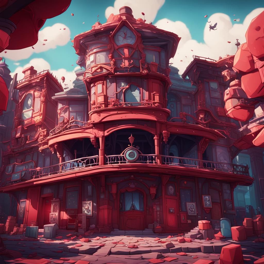 Charlie from Hazbin Hotel: Anime Style Matte Painting