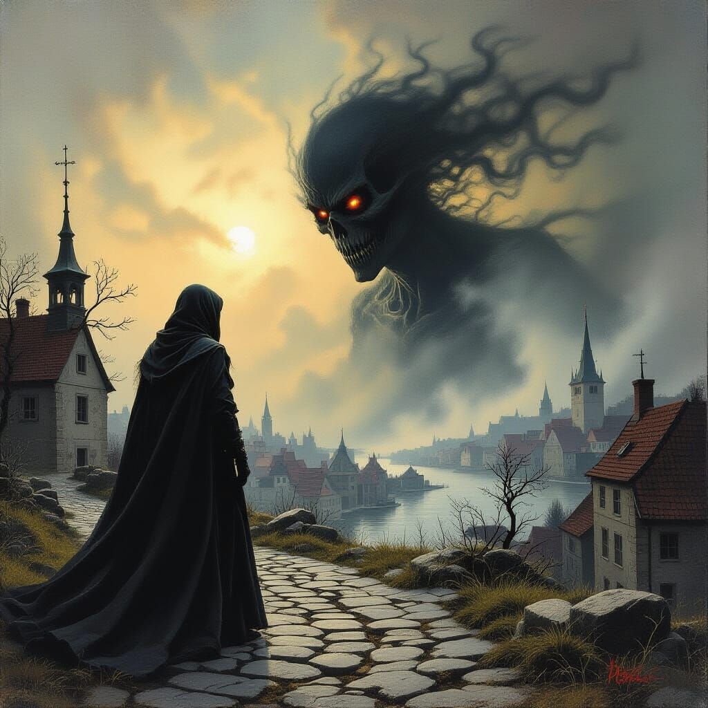 Horror Landscape Inspired by Gustave Doré