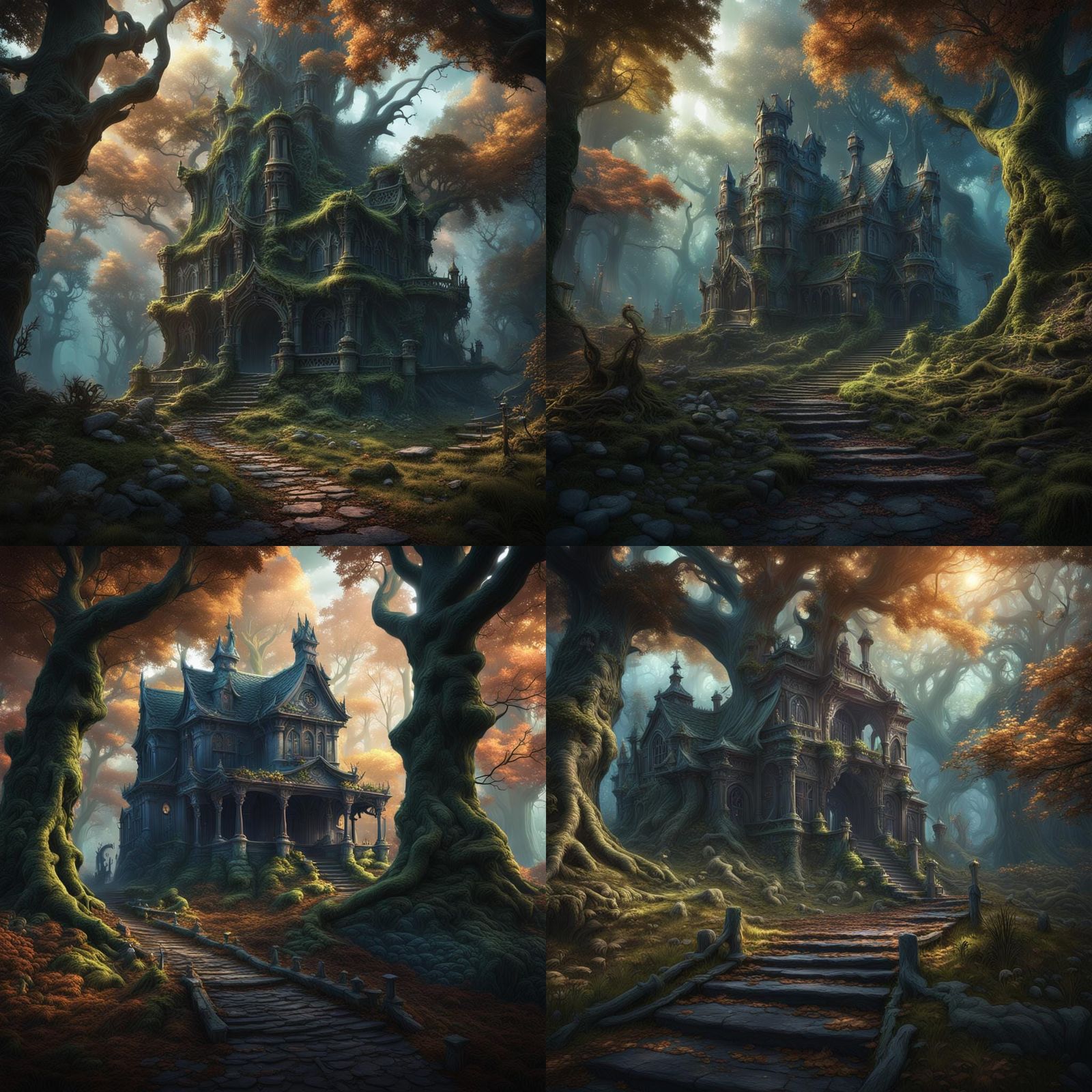 Haunted Fairy Woods: A Fantastical Matte Painting
