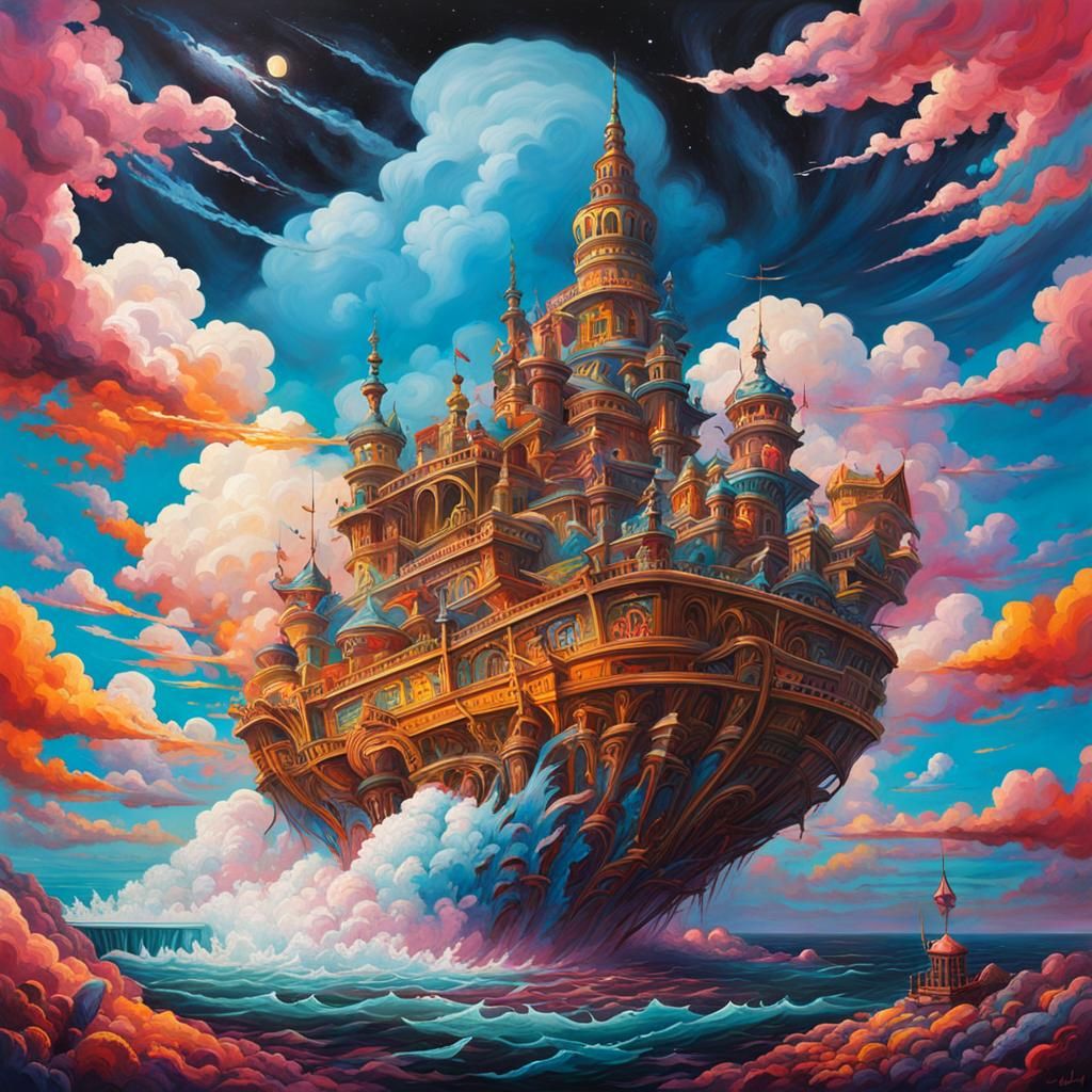 Riding Clouds: Graffiti Art in Polychromatic Detail