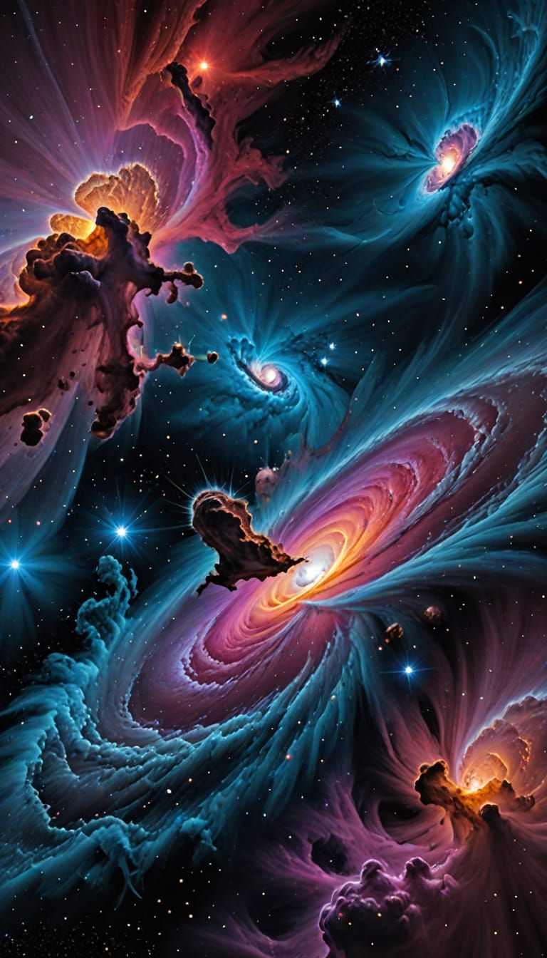 Cosmic Wonders in Hyperrealistic Color