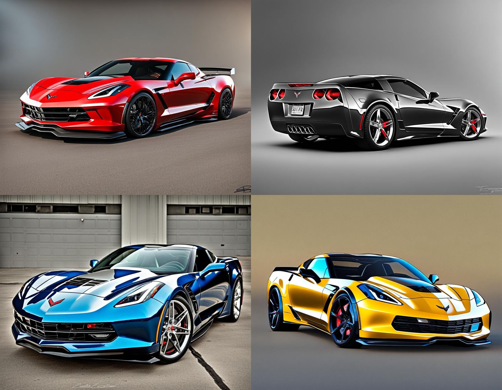 2024 Corvette in Hyperrealistic Photo Style