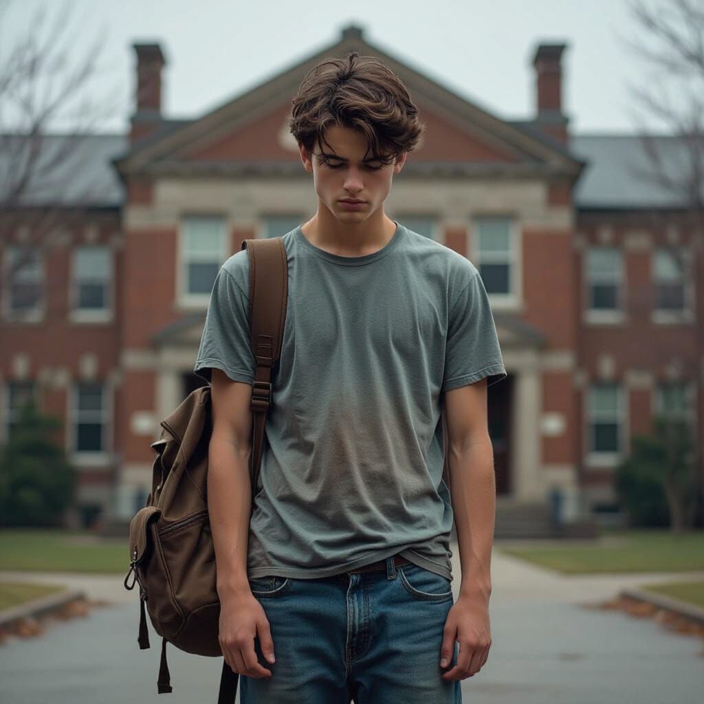 Teenager's Farewell: Expressive Digital Art of High School