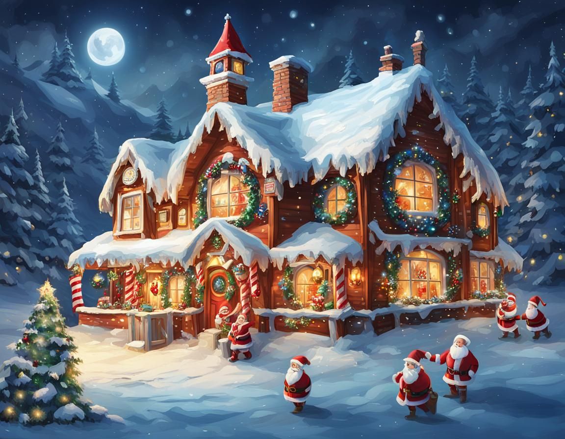 North Pole Christmas: Santa's Winter House