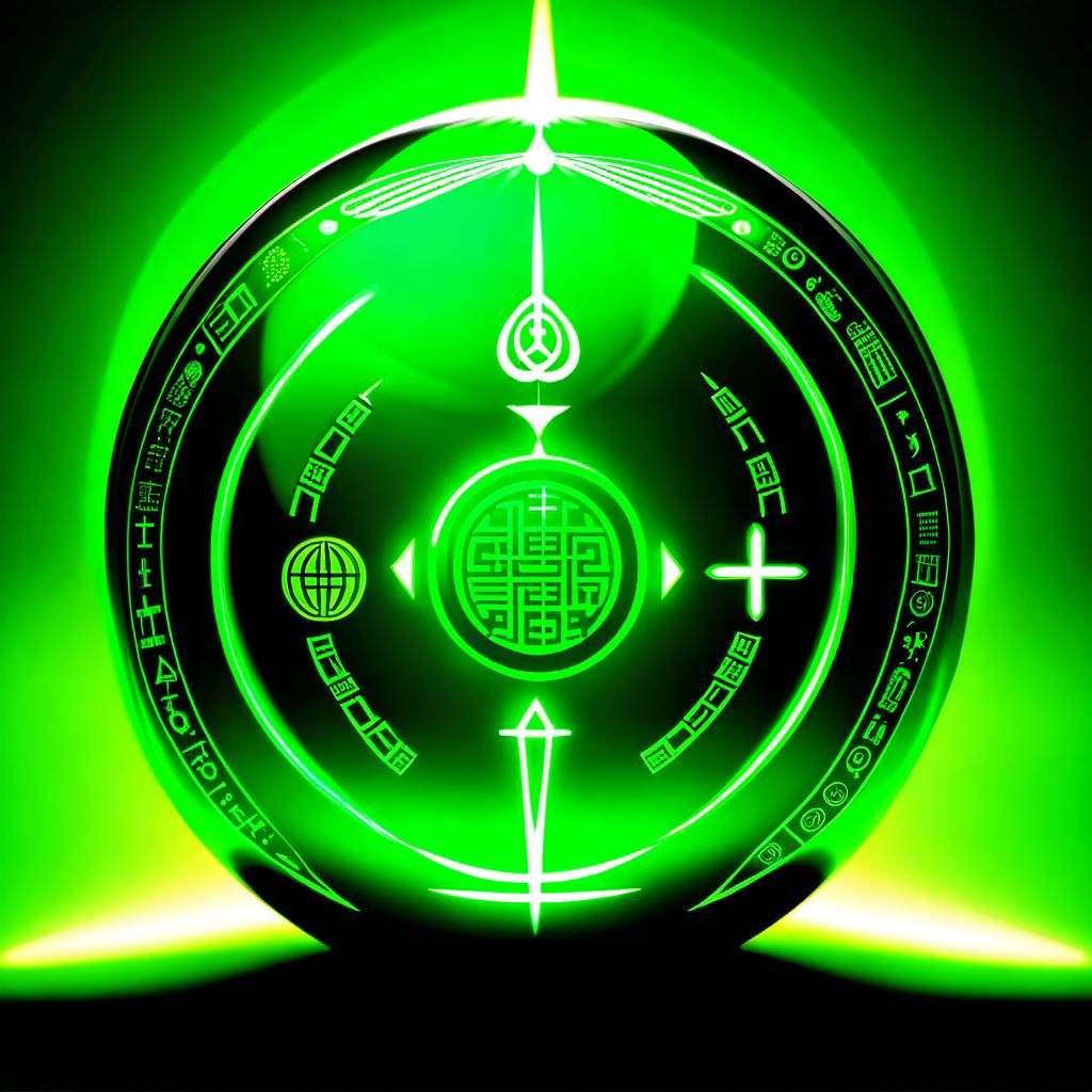 Green Orb of Languages with Backlit Energy