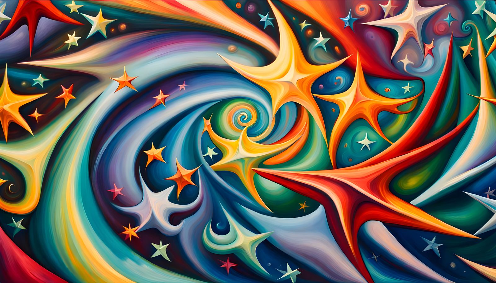 Swirling Stars in a Deep 3D Stellar Vortex