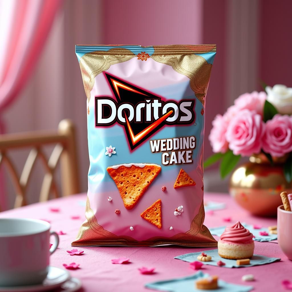 Wedding Cake Doritos in Pop Art Style