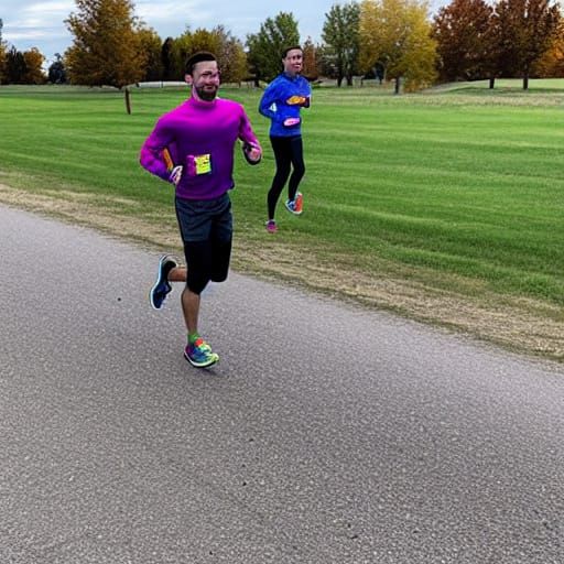 Gay Man Running in the Manitoba Landscape