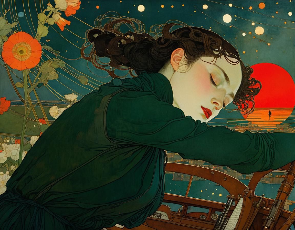 Ethereal Skylark in Impasto Style