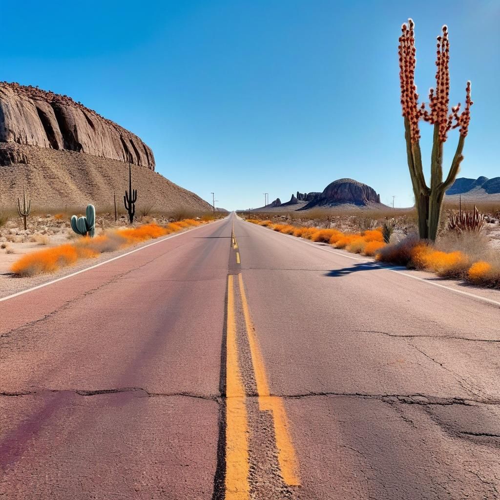 A road trip on route 66 beautiful scenic views.