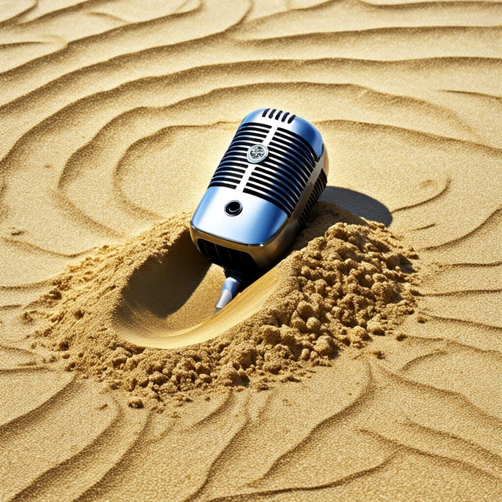 Surreal Singing Sand Dune Landscape