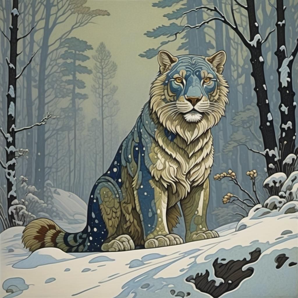 Abstract Art in Bilibin Style