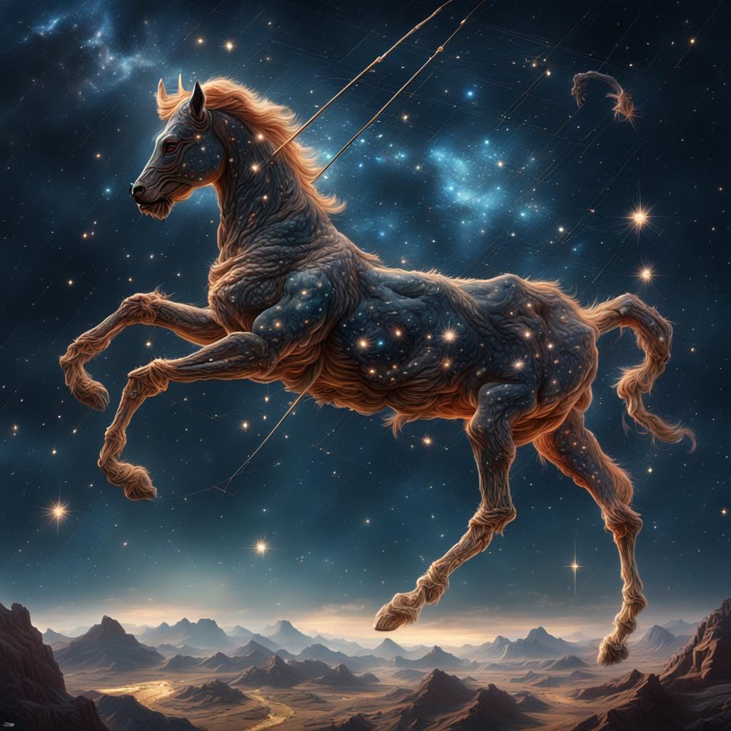 Dramatic Digital Painting of Sagittarius Constellation