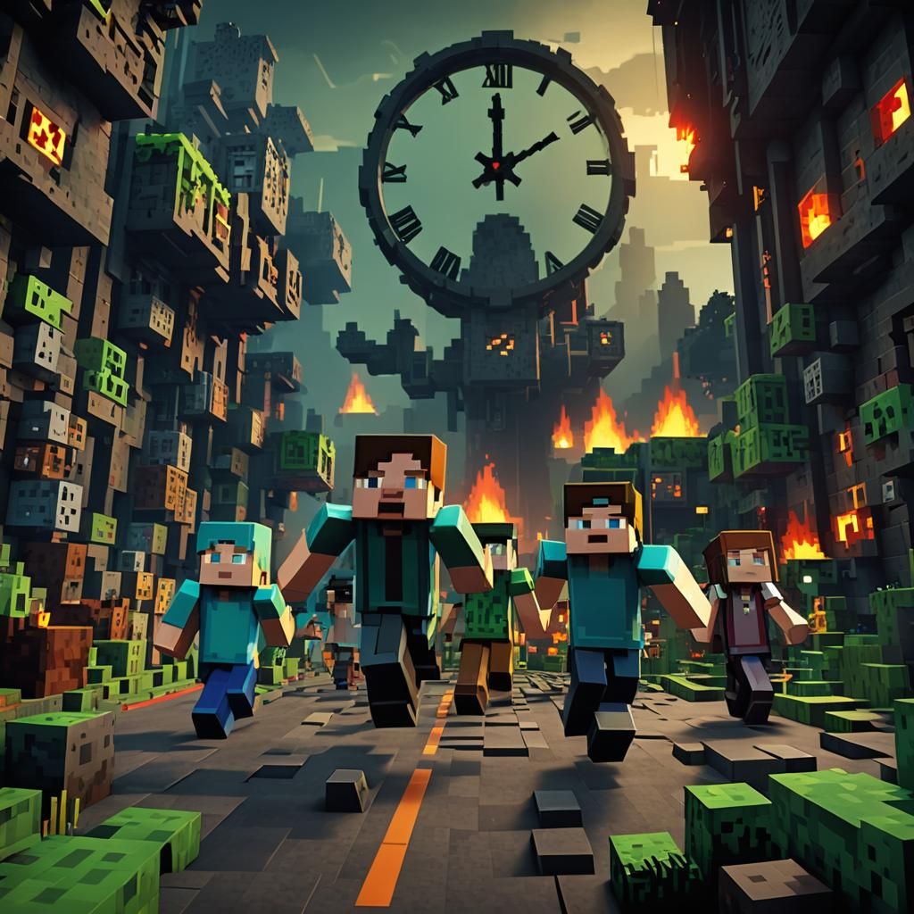 Minecraft Family Escape: A Blocky Film Noir