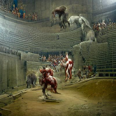 Chaotic Battle at the Coliseum Arena