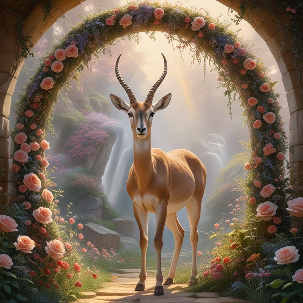 Gazelle Steps into Enchanted Forest Portal
