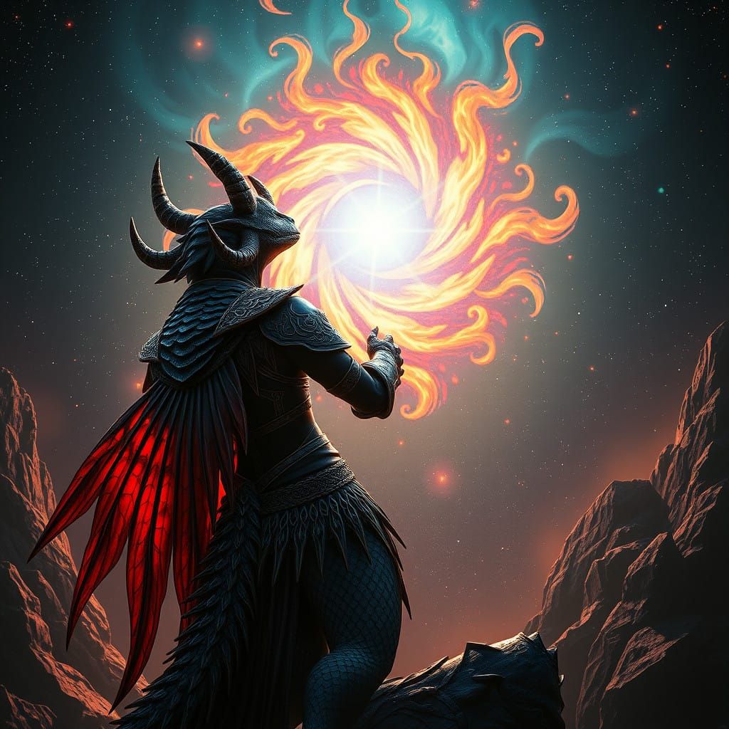 Regal Kobold Queen in Cosmic Portal