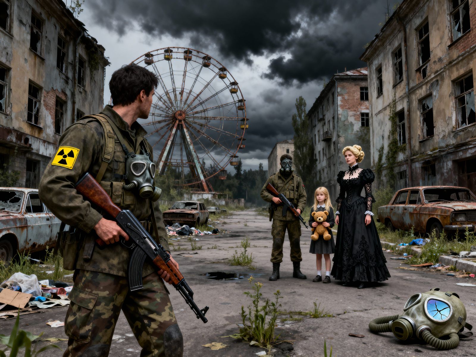 S.T.A.L.K.E.R. Inspired Scene in Abandoned City