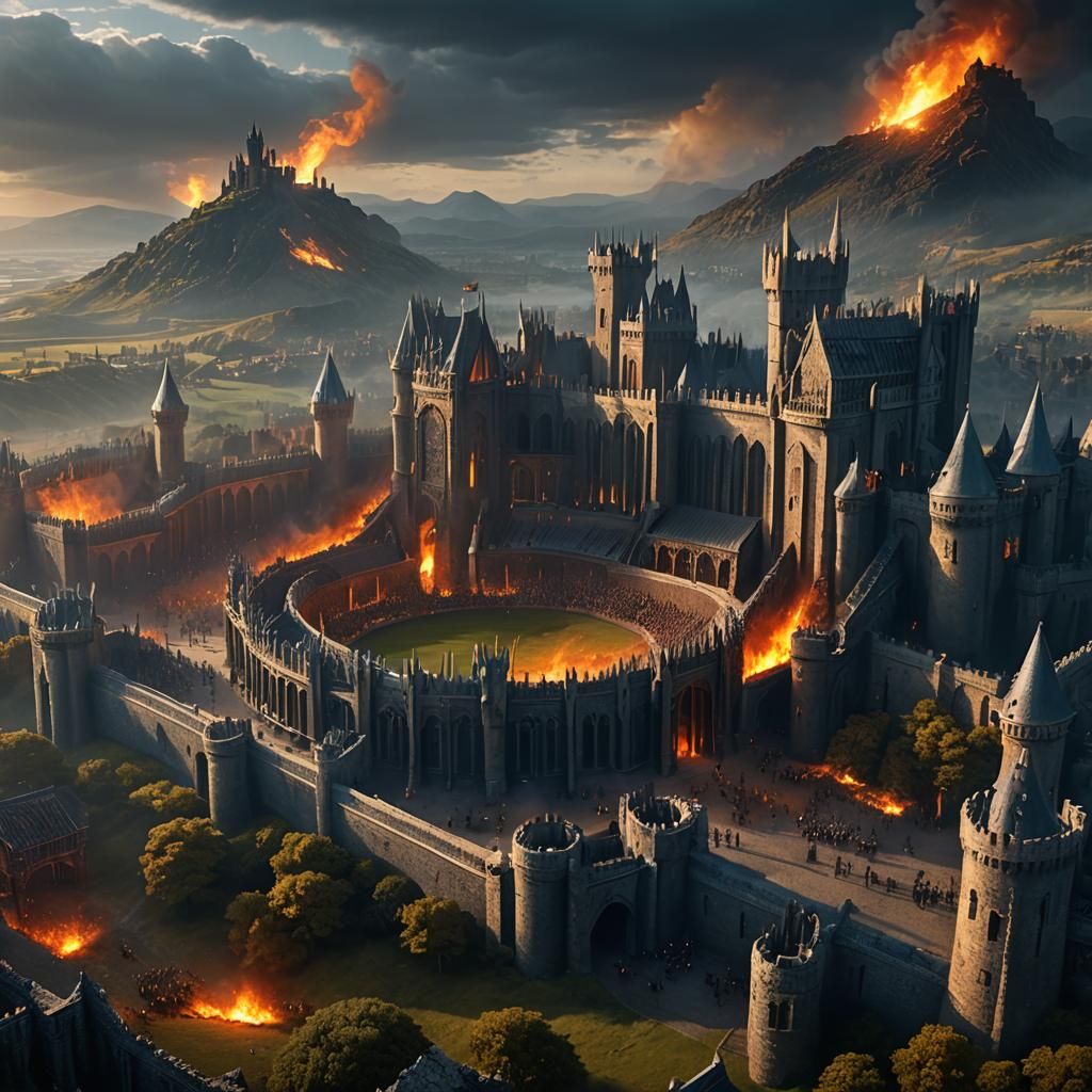 Game of Thrones Fantasy Football Stadium in Mystical Landsca...