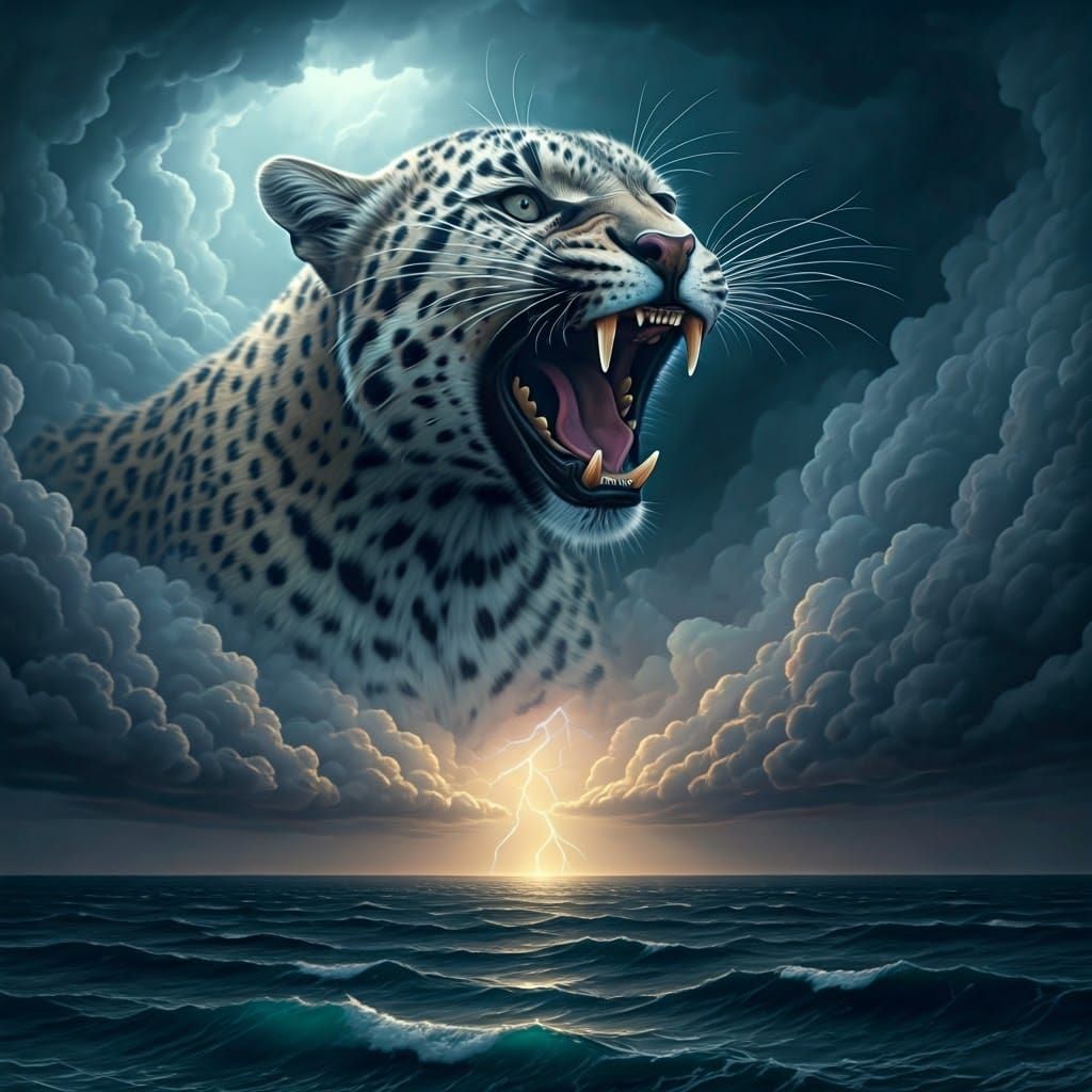 Majestic Storm Panther Unleashes Fury