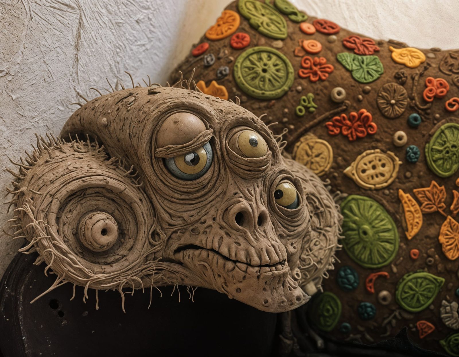 Whimsical Claymation Masterpiece with Hand-Sculpted Texture